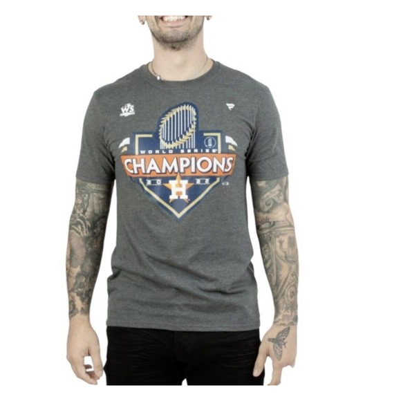 Fanatics Houston Astros 2022 World Series Champions T-Shirt Gray Size Medium - Picture 1 of 6